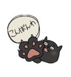 吹き出しのめがねにゃんこ（個別スタンプ：3）