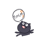 吹き出しのめがねにゃんこ（個別スタンプ：9）