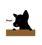 まっ黒わんこのララ-2（個別スタンプ：10）