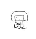 ようじ絵 気の抜けたお返事（個別スタンプ：6）