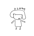 ようじ絵 気の抜けたお返事（個別スタンプ：10）