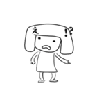 ようじ絵 気の抜けたお返事（個別スタンプ：13）