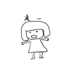 ようじ絵 気の抜けたお返事（個別スタンプ：14）