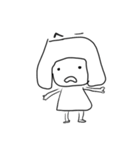 ようじ絵 気の抜けたお返事（個別スタンプ：15）