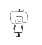 ようじ絵 気の抜けたお返事（個別スタンプ：20）