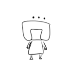 ようじ絵 気の抜けたお返事（個別スタンプ：23）