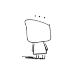 ようじ絵 気の抜けたお返事（個別スタンプ：24）