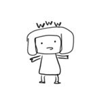 ようじ絵 気の抜けたお返事（個別スタンプ：35）