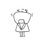 ようじ絵 気の抜けたお返事（個別スタンプ：40）