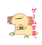 シュールなウーパールーパーさんズ（個別スタンプ：16）