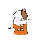 ぽん吉とゆるこ。ぽんゆる（個別スタンプ：1）