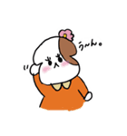 ぽん吉とゆるこ。ぽんゆる（個別スタンプ：3）