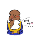ぽん吉とゆるこ。ぽんゆる（個別スタンプ：6）