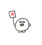 ひねくれまんまる（個別スタンプ：4）