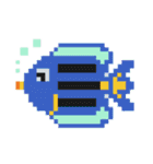 夏！ドットでお絵かき♪お魚ペッタン(挨拶)（個別スタンプ：39）