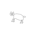 画伯のねこ（個別スタンプ：1）