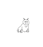 画伯のねこ（個別スタンプ：3）