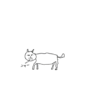 画伯のねこ（個別スタンプ：4）