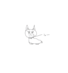 画伯のねこ（個別スタンプ：8）