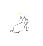 画伯のねこ（個別スタンプ：10）