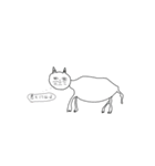 画伯のねこ（個別スタンプ：14）