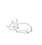 画伯のねこ（個別スタンプ：18）