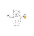 画伯のねこ（個別スタンプ：19）