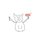 画伯のねこ（個別スタンプ：22）