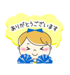 チアガール☆彡 かわいい丁寧スタンプ（個別スタンプ：2）