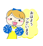 チアガール☆彡 かわいい丁寧スタンプ（個別スタンプ：15）