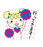 チアガール☆彡 かわいい丁寧スタンプ（個別スタンプ：26）