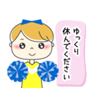 チアガール☆彡 かわいい丁寧スタンプ（個別スタンプ：28）