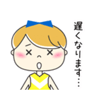チアガール☆彡 かわいい丁寧スタンプ（個別スタンプ：34）