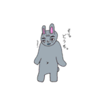 キモかわいいウサギ達（個別スタンプ：21）