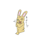 キモかわいいウサギ達（個別スタンプ：24）