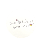熊本弁  夫婦  嫁  生活  手書き（個別スタンプ：3）