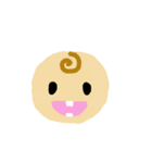 歯が生えてきたあかちゃん（個別スタンプ：1）