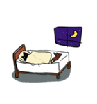 しろとくろのいきもの（個別スタンプ：6）