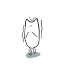 しろとくろのいきもの（個別スタンプ：33）