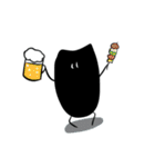 しろとくろのいきもの（個別スタンプ：38）
