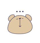 推し事に励むくま～顔だけver.～（個別スタンプ：14）
