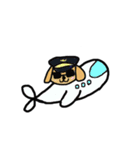 空の上で働くわんちゃん（個別スタンプ：13）