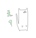 しろいねこちゃんスタンプ（個別スタンプ：3）
