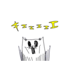 しろいねこちゃんスタンプ（個別スタンプ：8）