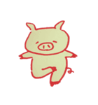 ブタくん落書き（個別スタンプ：2）