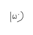 顔文字 手書き ✩.*˚（個別スタンプ：3）