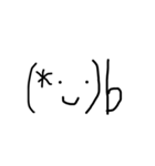 顔文字 手書き ✩.*˚（個別スタンプ：10）