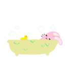 ウサピンと私（個別スタンプ：21）