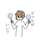 嘘か本当かハッキリさせ子（個別スタンプ：11）
