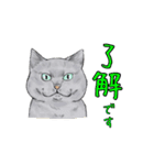 敬語で使いやすい！ブサカワ猫スタンプ（個別スタンプ：10）